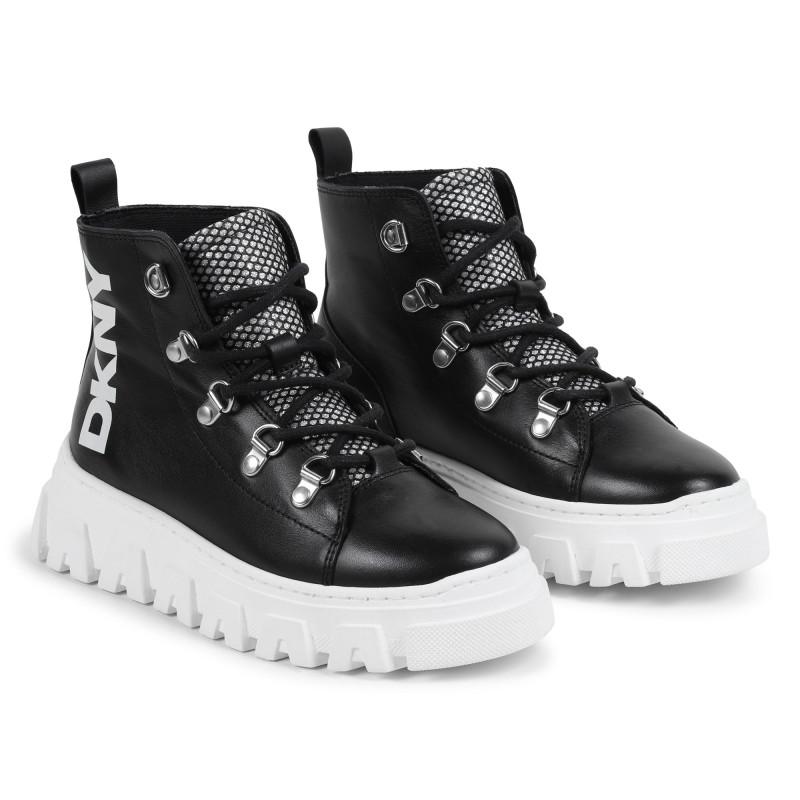 DKNY Lace up ankle boots girl black Kids around