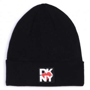 Bonnet à revers en tricot DKNY pour FILLE