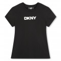 T-shirt à manches courtes DKNY pour FILLE