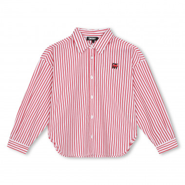 Camisa às riscas estampada DKNY para RAPARIGA
