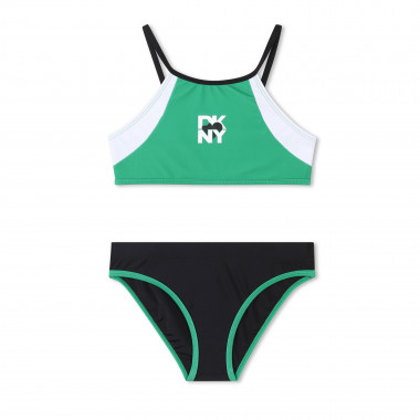 Maillot 2 pièces tricolore DKNY pour FILLE