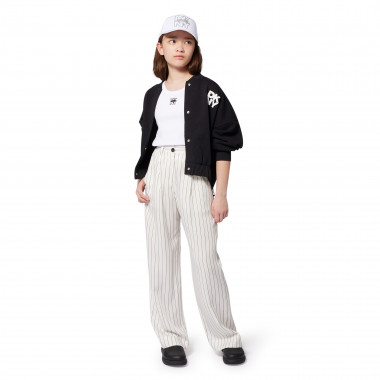 Ribbed embroidered vest top DKNY for GIRL