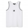 Ribbed embroidered vest top DKNY for GIRL