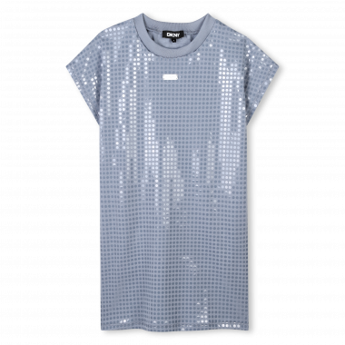 Robe en coton avec sequins DKNY pour FILLE