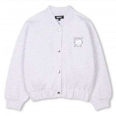 Cardigan en molleton de coton DKNY pour FILLE