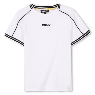 T-shirt avec bandes colorées DKNY pour UNISEXE