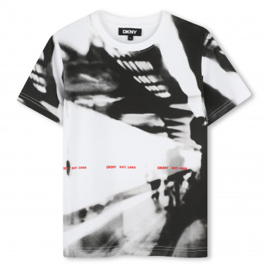 Camiseta de algodón estampada DKNY para NIÑO