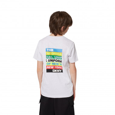 T-shirt manches courtes coton DKNY pour GARCON
