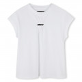 Fließendes Baumwoll-T-Shirt DKNY Für MÄDCHEN
