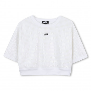 Sweat-shirt à manches courtes DKNY pour FILLE