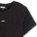Short-sleeved waffled T-shirt DKNY for GIRL