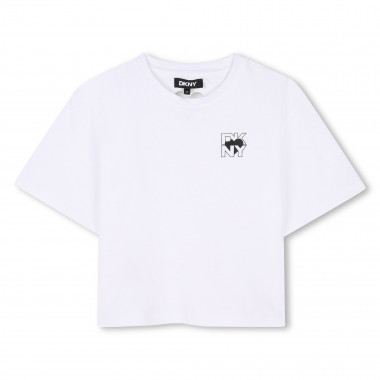 T-shirt manches courtes coton DKNY pour FILLE