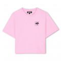 Short-sleeved cotton T-shirt DKNY for GIRL