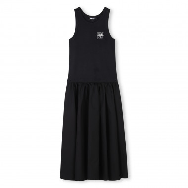 Vestido de tirantes de algodón DKNY para NIÑA
