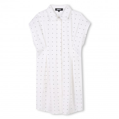 Vestido manga corta y algodón DKNY para NIÑA