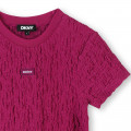 Short-sleeved waffled dress DKNY for GIRL