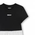 Robe de cérémonie bimatière DKNY pour FILLE
