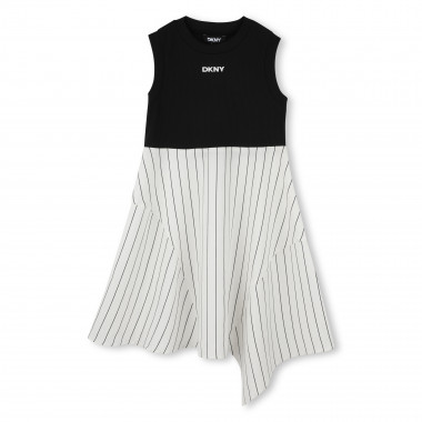 Vestido de ceremonia bimateria DKNY para NIÑA