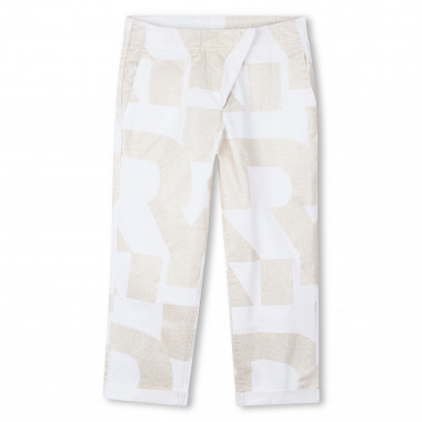 Pantalon en coton et lin DKNY pour FILLE