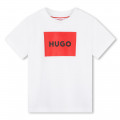 Katoenen T-shirt korte mouwen HUGO Voor