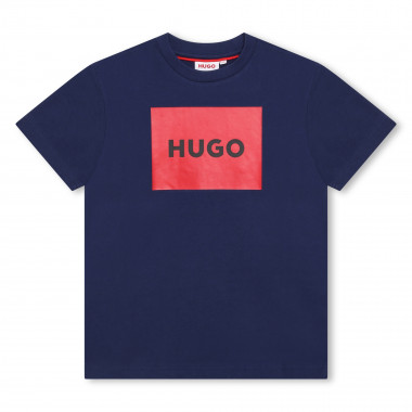 Katoenen T-shirt korte mouwen HUGO Voor