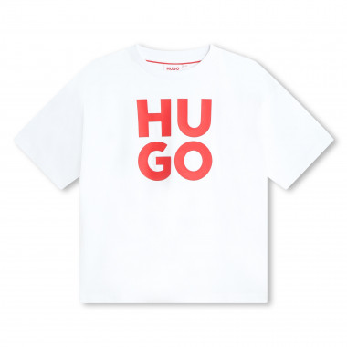Camiseta algodón y manga corta HUGO para NIÑO
