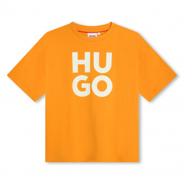Camiseta algodón y manga corta HUGO para NIÑO