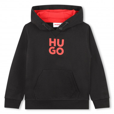 Sweater met capuchon en zak HUGO Voor