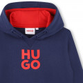 Sweater met capuchon en zak HUGO Voor
