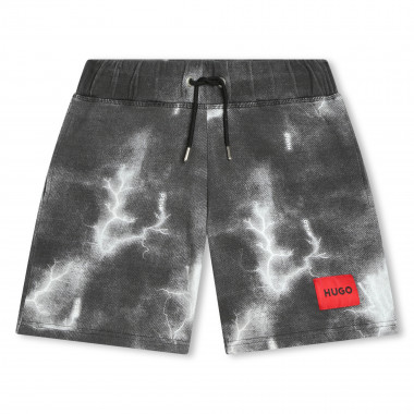 Bermudas estampadas com bolsos HUGO para RAPAZ