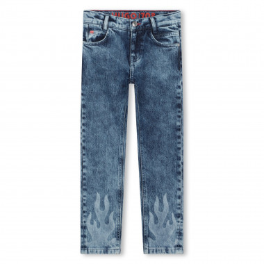 Jeans met 5 zakken en motieven HUGO Voor