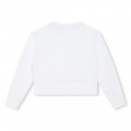 Camisola cropped em moletão HUGO para RAPARIGA