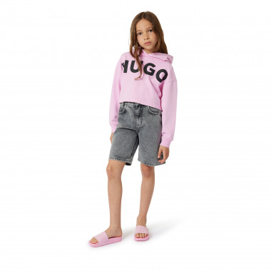 Camisola com capuz HUGO para RAPARIGA