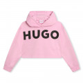 Camisola com capuz HUGO para RAPARIGA