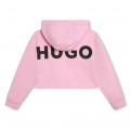 Camisola com capuz HUGO para RAPARIGA