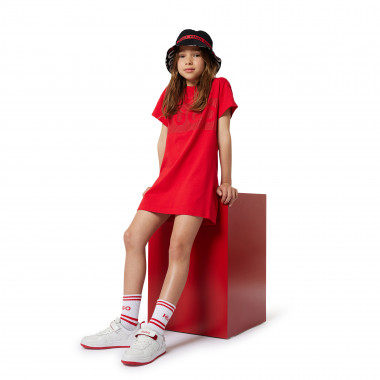 Vestido de manga curta HUGO para RAPARIGA
