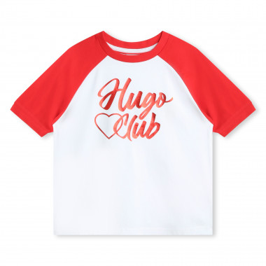 Camiseta de manga raglán HUGO para NIÑA