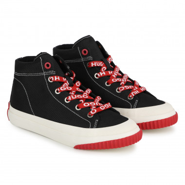 High-top textile trainers  for 