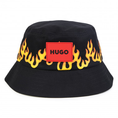 Printed cotton canvas hat HUGO for BOY