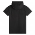 Vestido de moletão com capuz HUGO para RAPARIGA