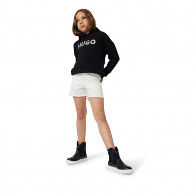 Sweatshirt com capuz HUGO para RAPARIGA