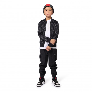 Cardigan de jogging molletonné HUGO pour GARCON