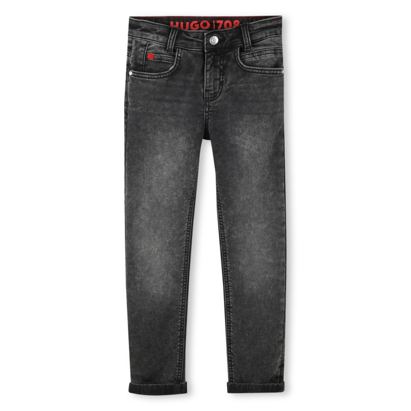 HUGO Jean ajuste 5 poches garcon noir Kids around
