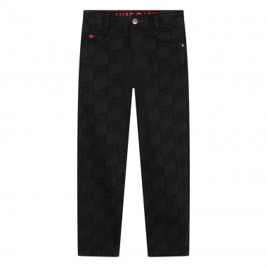 Straight jeans with logo print HUGO for BOY