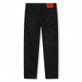 Straight jeans with logo print HUGO for BOY