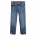 Straight cotton jeans HUGO for BOY