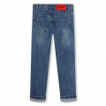 Straight cotton jeans HUGO for BOY