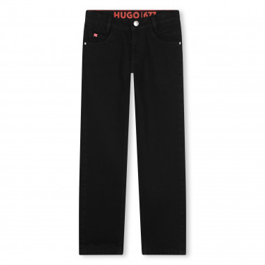 Cotton-rich straight-leg jeans HUGO for BOY