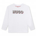 T-shirt con stampa logo HUGO Per BAMBINA