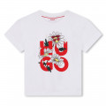 T-shirt with novelty patch HUGO for GIRL